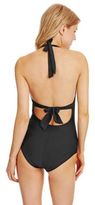 Thumbnail for your product : Ella Moss Seamed Halter One-Piece Swimsuit