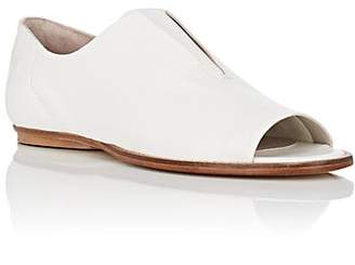 Zero Maria Cornejo Women's Flo Leather Open-Toe Loafers - White