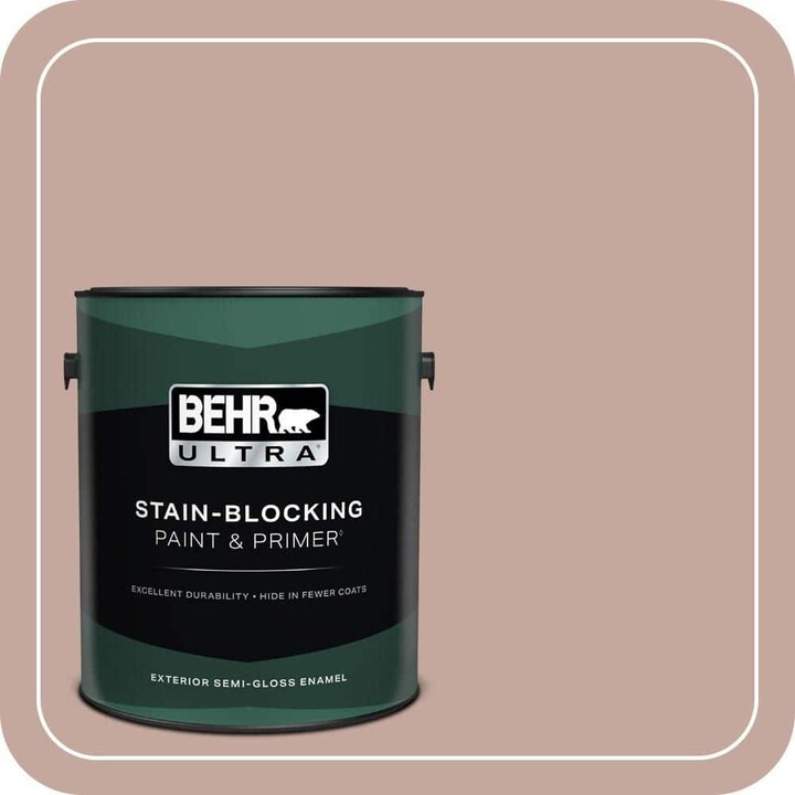 BEHR ULTRA 1 gal. Home Decorators Collection #HDC-NT-06 Patchwork Pink Semi-Gloss Enamel Exterior Paint & Primer