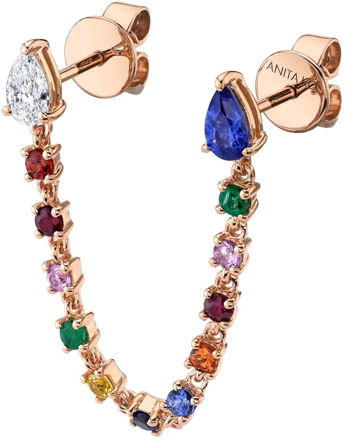 Multi Colored Sapphire Earrings | Shop the world's largest 