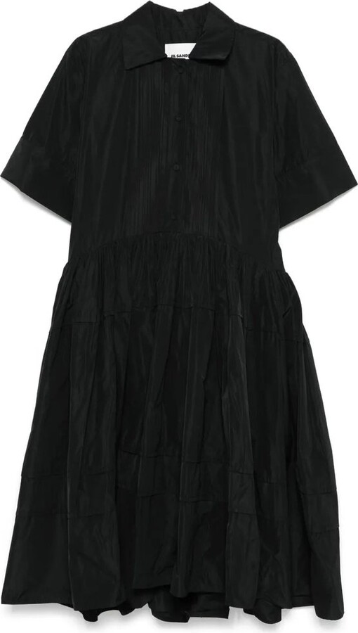 Jil Sander Short-Sleeved Midi Dress