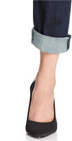 Thumbnail for your product : KUT from the Kloth Catherine Boyfriend Straight-Leg Cuffed Jeans, Royal Wash