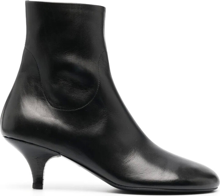 Marsèll Smooth Grain Round-Toe Leather Boots