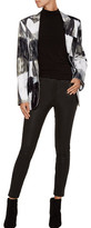 Thumbnail for your product : Norma Kamali Printed Stretch-Cady Blazer
