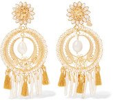 Thumbnail for your product : Mercedes Salazar Gold-plated Pearl Clip Earrings