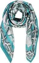 Thumbnail for your product : Roberto Cavalli Animal Print Twill Silk Square Scarf