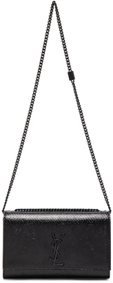 Saint Laurent Medium Embossed Python Monogram Chain Bag