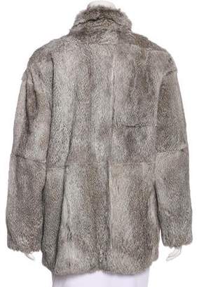 Maje Short Fur Coat