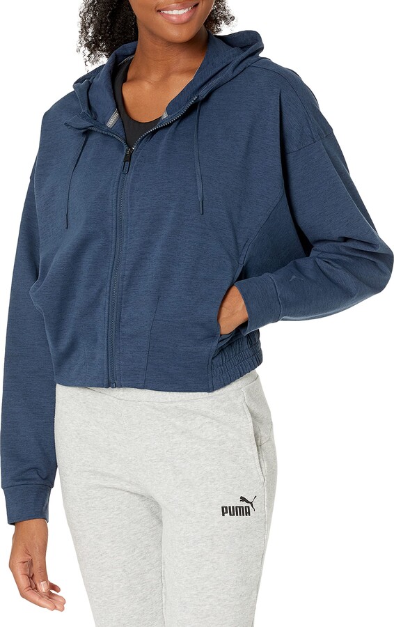 Puma Womens Train Cloudspun Full Zip Hoodie Hooded Sweatshirt - ShopStyle