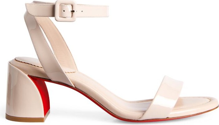 Christian Louboutin Miss Sabina Patent Leather Sandals 55 - ShopStyle