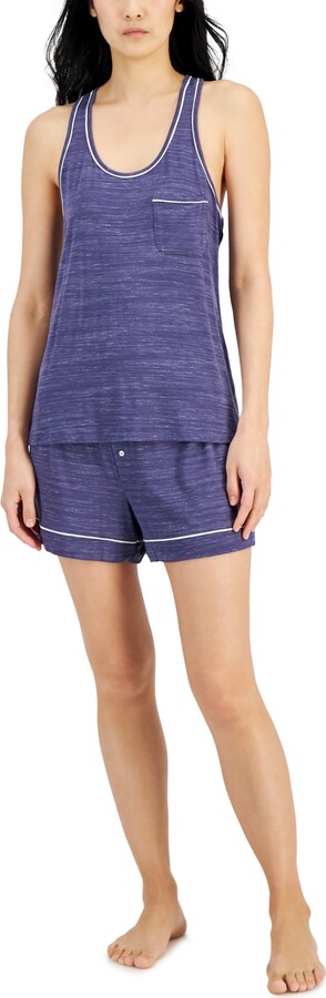 Alfani Women's Tank Top & Shorts Pajama Set, Created for Macy's