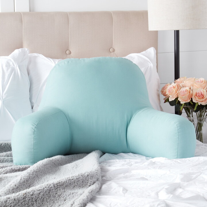 Greendale Home Fashions Solid Turquoise Cotton Duck Junior Bed Rest Pillow