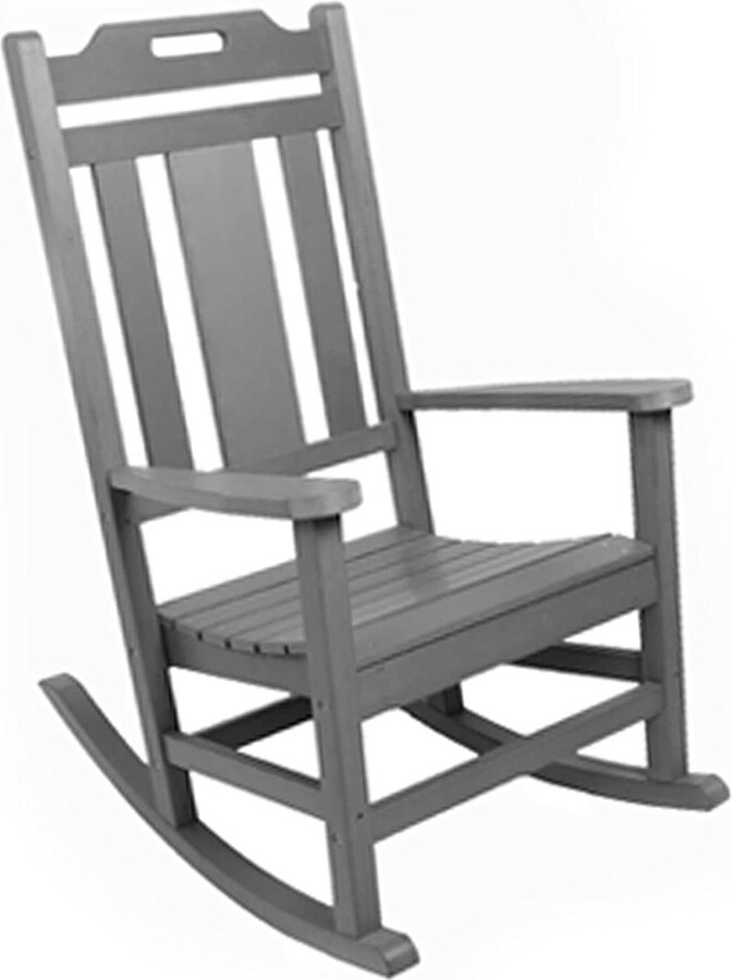PolyTEAK Porch Rockers Collection Poly Lumber Wood Alternative All Weather Modern Outdoor