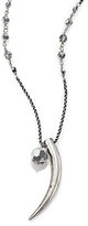 Thumbnail for your product : Chan Luu Crystal & Sterling Silver Beaded Horn Pendant Necklace