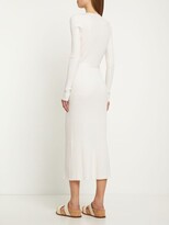 Thumbnail for your product : Gabriela Hearst Luisa belted wool rib knit long dress