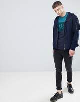 Thumbnail for your product : BOSS T-Bold Large Logo Cut & Sew T-Shirt In Navy/Green