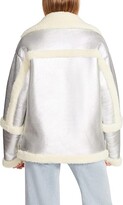 Thumbnail for your product : Steve Madden Freeman Coat (Silver) Women's Clothing