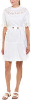Thumbnail for your product : Derek Lam 10 Crosby Smocking Shift Dress