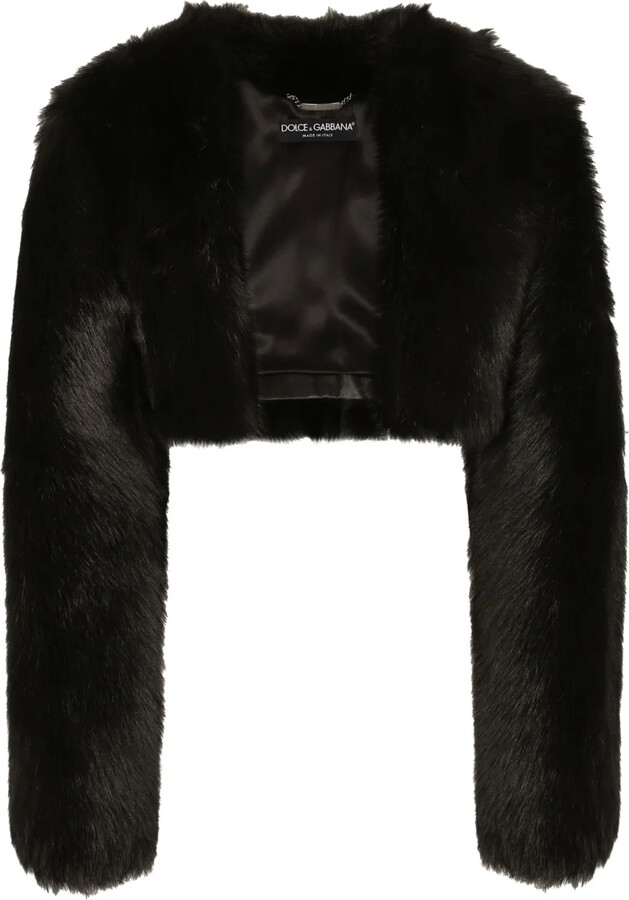 Dolce & Gabbana Fur Cropped Jacket