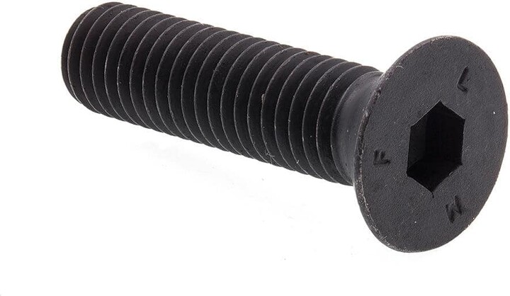 1/2 in.-13 x 2 in. Black Oxide Coated Steel Hex Allen Drive Flat Head Socket Cap Screws (10-Pack)