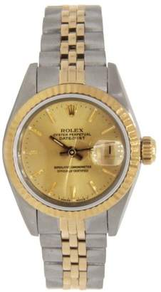 Rolex Oyster Perpetual Datejust 69173 Two Tone Stainless Steel & Yellow Gold Womens Watch