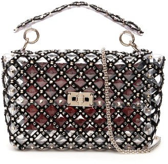 valentino transparent rockstud bag