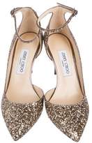 Thumbnail for your product : Jimmy Choo Glitter Pointed-Toe Pumps