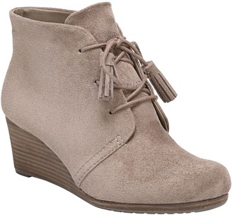 dr scholl's double wedge bootie