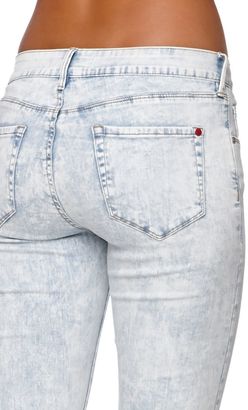 Bullhead Denim Co Low Rise Skinniest Jeans - White Wash Indigo