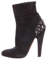 Thumbnail for your product : AlaÃ ̄a Studded Suede Ankle Boots Black AlaÃ ̄a Studded Suede Ankle Boots