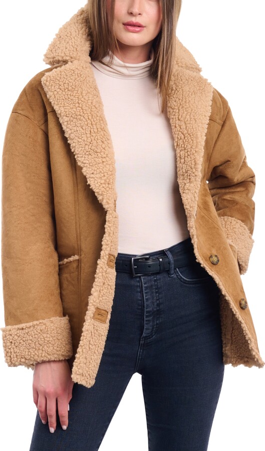 all purpose shearling coat for fashionable outerwear for winter women's