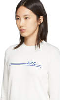Thumbnail for your product : A.P.C. White Eponyme Sweater