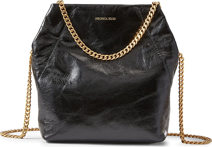 Veronica Beard Small Crinkle Slouch Shoulder Bag