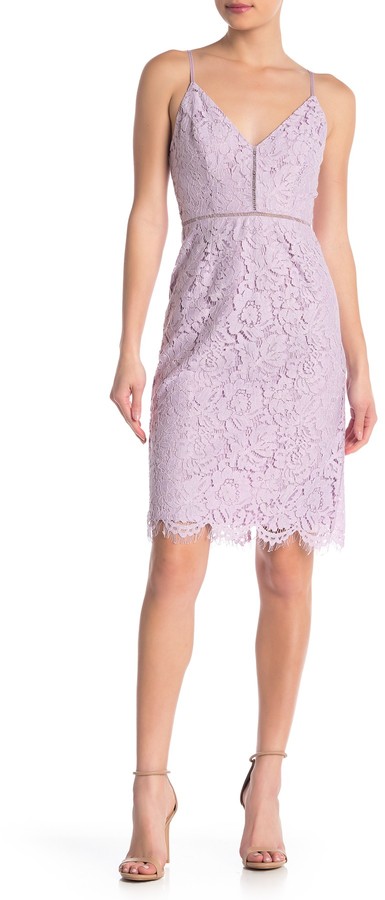 lilac cocktail dress