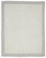 Thumbnail for your product : Mamas and Papas Knitted Blanket - Grey & White Stripe
