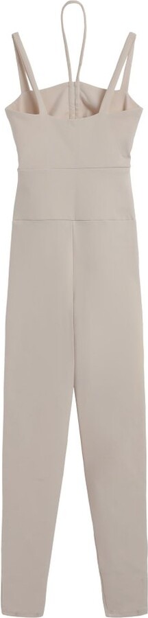 Live The Process Elastic Strappy Jumpsuit