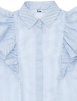 Thumbnail for your product : MSGM Striped Cotton Poplin Shirt
