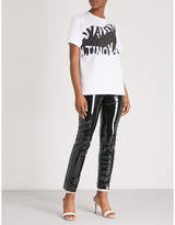 Thumbnail for your product : Valentino Skinny high-rise PVC trousers