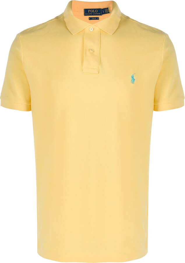 yellow ralph lauren polo shirt mens