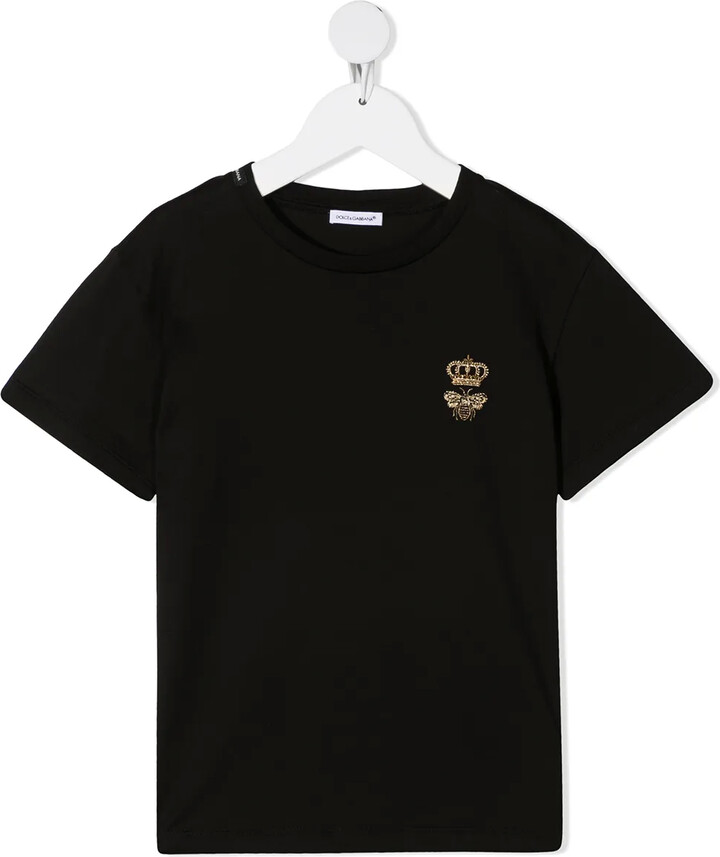 Dolce & Gabbana Children logo print short-sleeved T-shirt