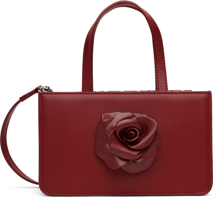 Puppets and Puppets Red Small Rose Bag ShopStyle