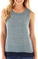 Thumbnail for your product : JCPenney a.n.a Lace-Bottom Tank Top