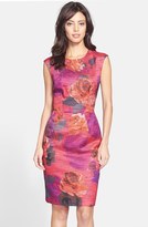Thumbnail for your product : Trina Turk 'Delores' Floral Jacquard Sheath Dress