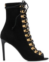 Thumbnail for your product : Balmain 95mm Lace-Up Boots
