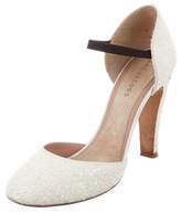 Thumbnail for your product : Marc Jacobs Glittered Round-Toe Pumps
