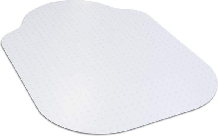 Dimex Evolve Modern Shape 33 in. x 44 in. Clear Office Chair Mat with Lip for Low Pile Carpet