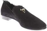 Thumbnail for your product : Giuseppe Zanotti Suede Moccasin With Embellished Logo
