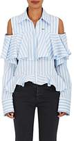 Thumbnail for your product : Off-White WOMEN'S STRIPED COTTON COLD-SHOULDER BLOUSE