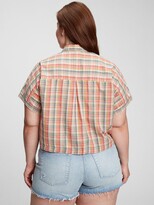 Thumbnail for your product : Gap Cropped Tie-Front T-Shirt