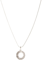 Thumbnail for your product : Pilgrim Silver Plated Crystal Stud Charm Necklace